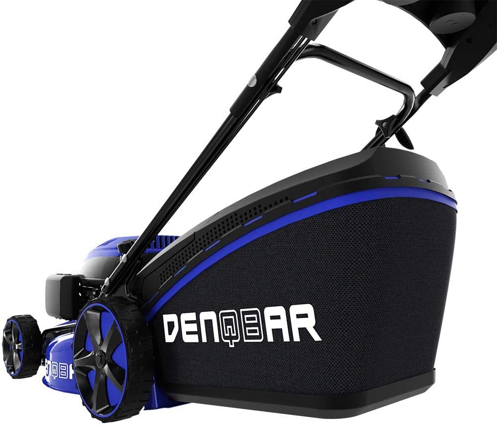 DENQBAR DQ-R46 Petrol Lawnmower (7-in-1, 46 cm Cutting Width, Mulcher, Mower, Wheel Drive with GT Gear