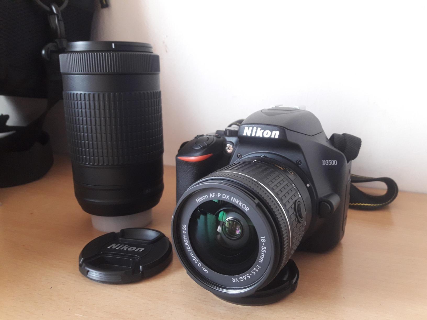 【Electronics】Nikon D3500 W/ AF-P DX NIKKOR 18-55mm f/3.5-5.6G VR Black