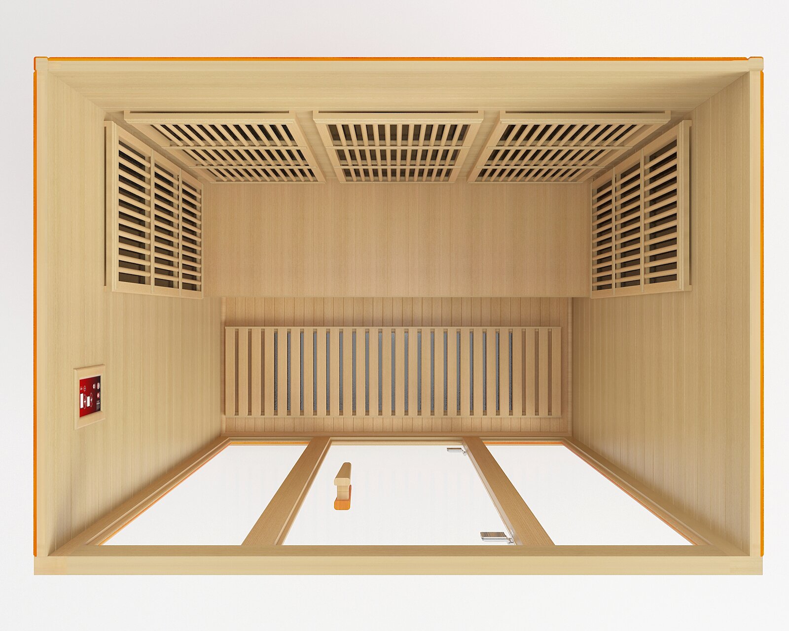 【Sports&Outdoors】Dynamic Infrared Maxxus 3 - Person Indoor Bluetooth Compatible FAR Infrared Sauna in Hemlock