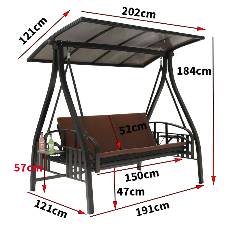 【Home&Garden】Outdoor swing courtyard rocking chair garden outdoor balcony villa terrace leisure