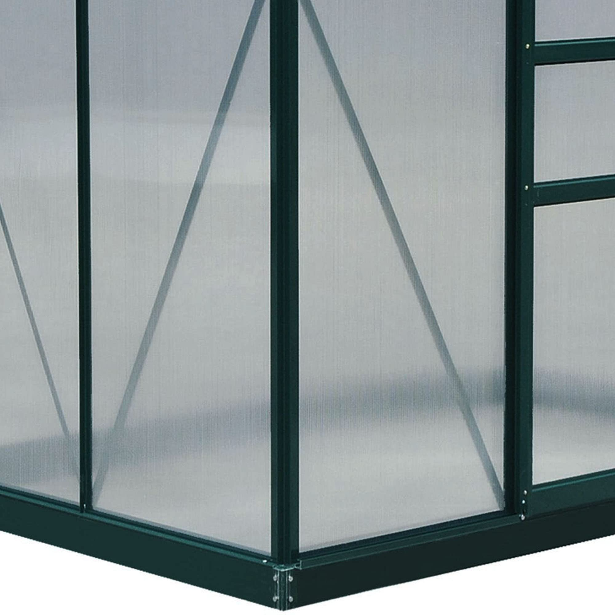 【Home&Garden】6'x4'x7' Polycarbonate Greenhouse Walk-in Plant Greenhouse for Backyard/Outdoor
