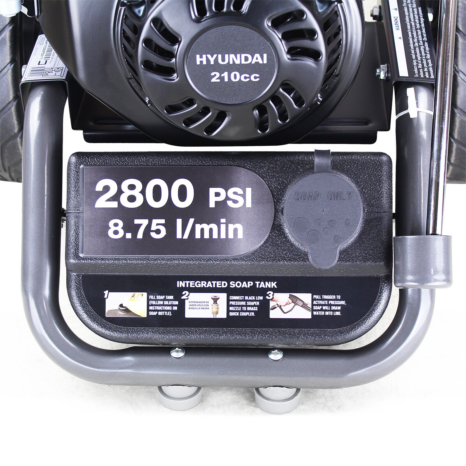 【Appliances】HYW3000P2 210cc 2800psi Power Pressure Washer