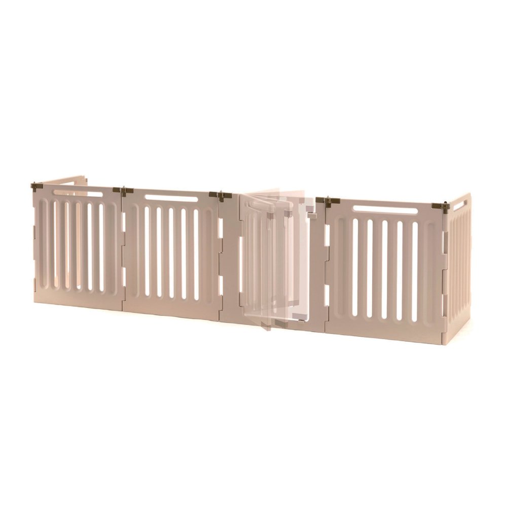 【Home&Garden】Convertible Indoor/Outdoor Pet Playpen, Large, Soft Tan/Mocha