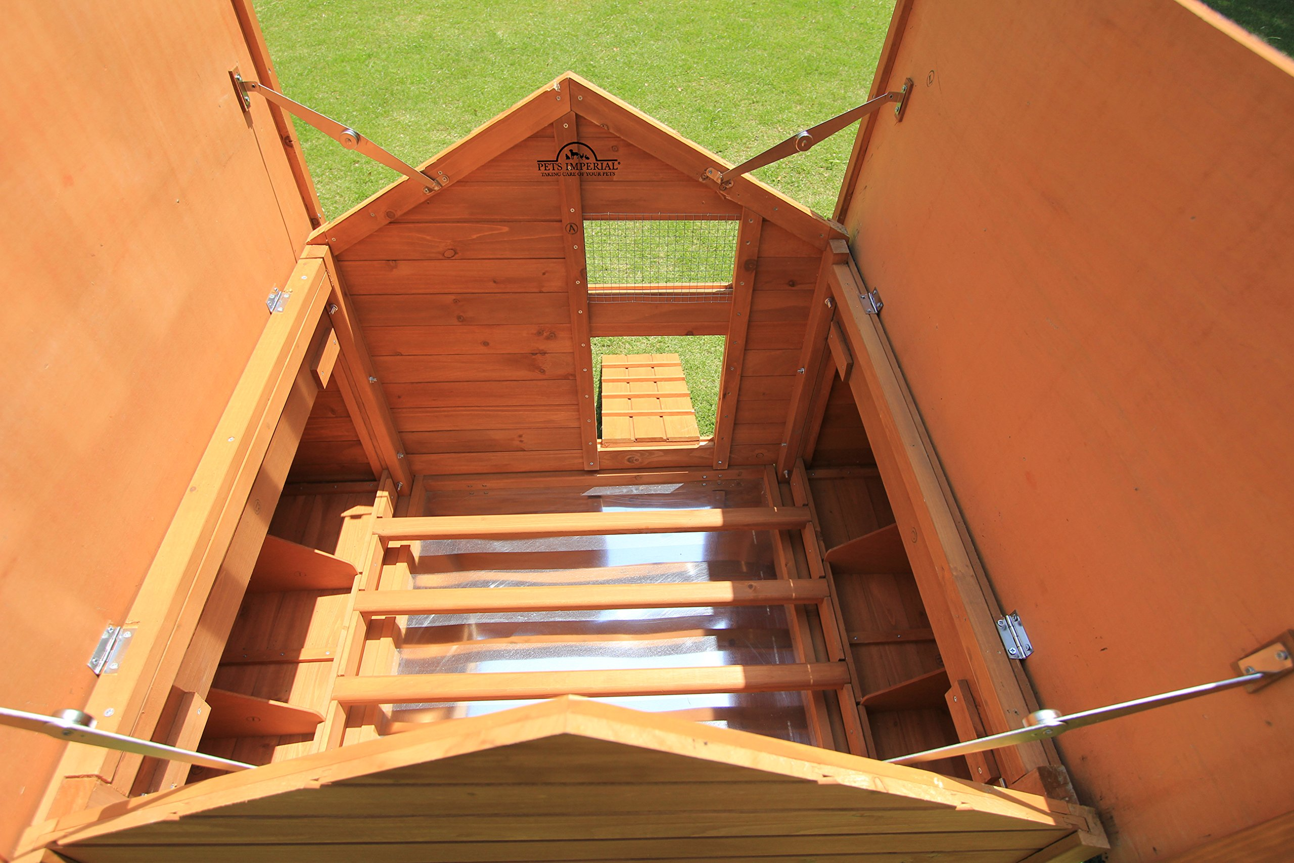 【Home&Garden】Double Savoy Large Chicken Coop with 2 Nest Boxes Suitable Up to 10 Small Birds