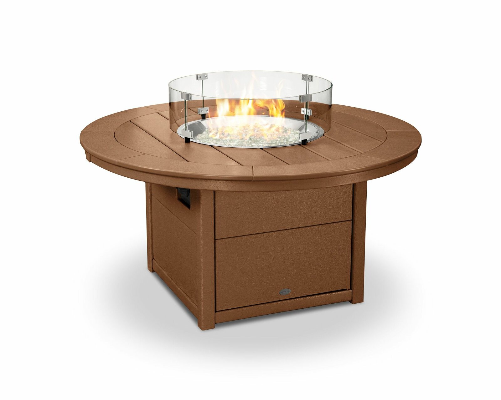 【Sports&Outdoors】23.75'' H x 48'' W Polyresin Outdoor Fire Pit Table