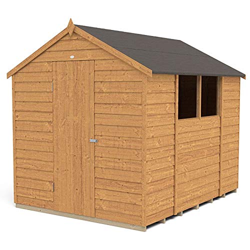 【Storage Shed】【BS】Mercia Wooden 8x6 ft Overlap Garden Shed