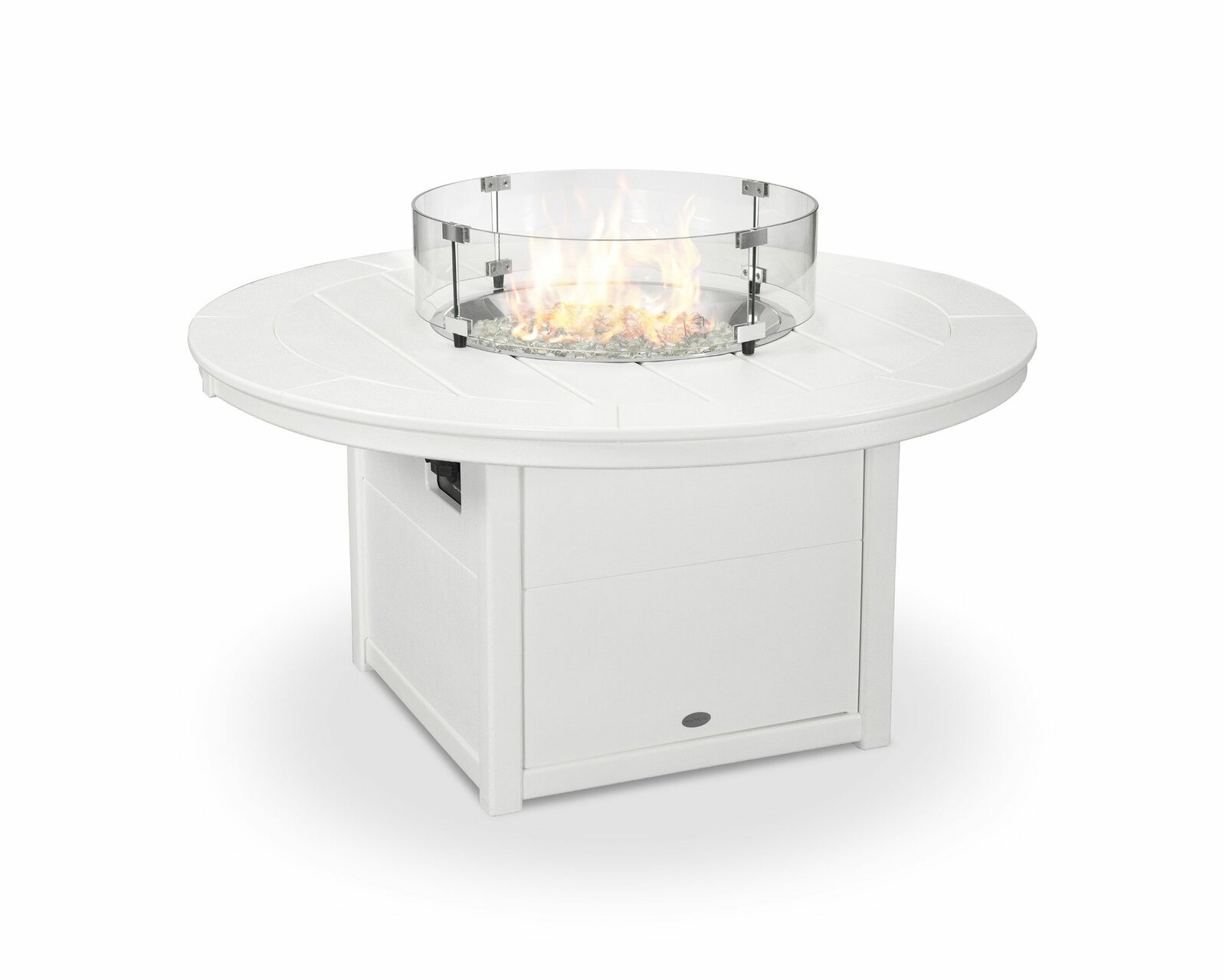 【Sports&Outdoors】23.75'' H x 48'' W Polyresin Outdoor Fire Pit Table