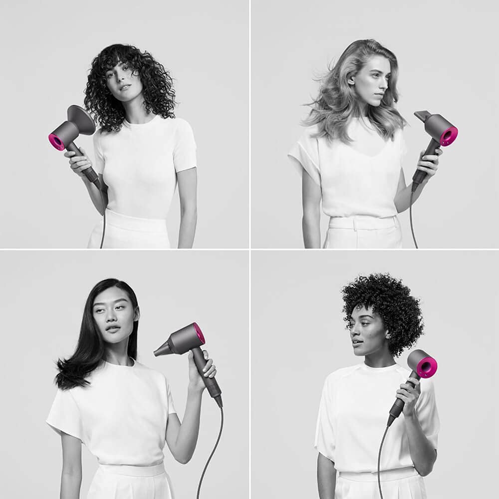 【Appliances】Supersonic Hair Dryer, White/Silver, 1200w