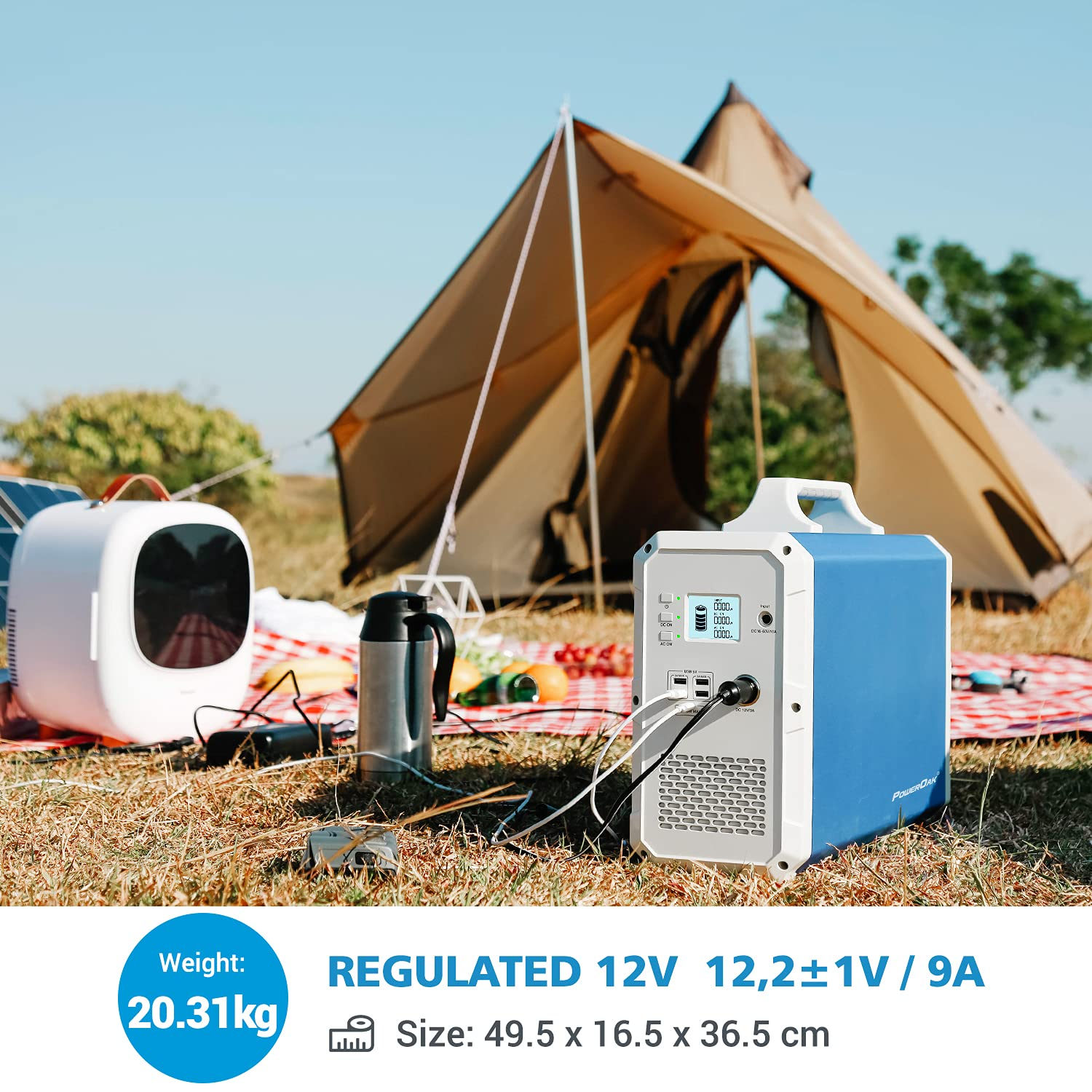 【Appliances】Portable Power Station EB240, 2400Wh Solar Generator with 2x230V/1000W AC Outlet