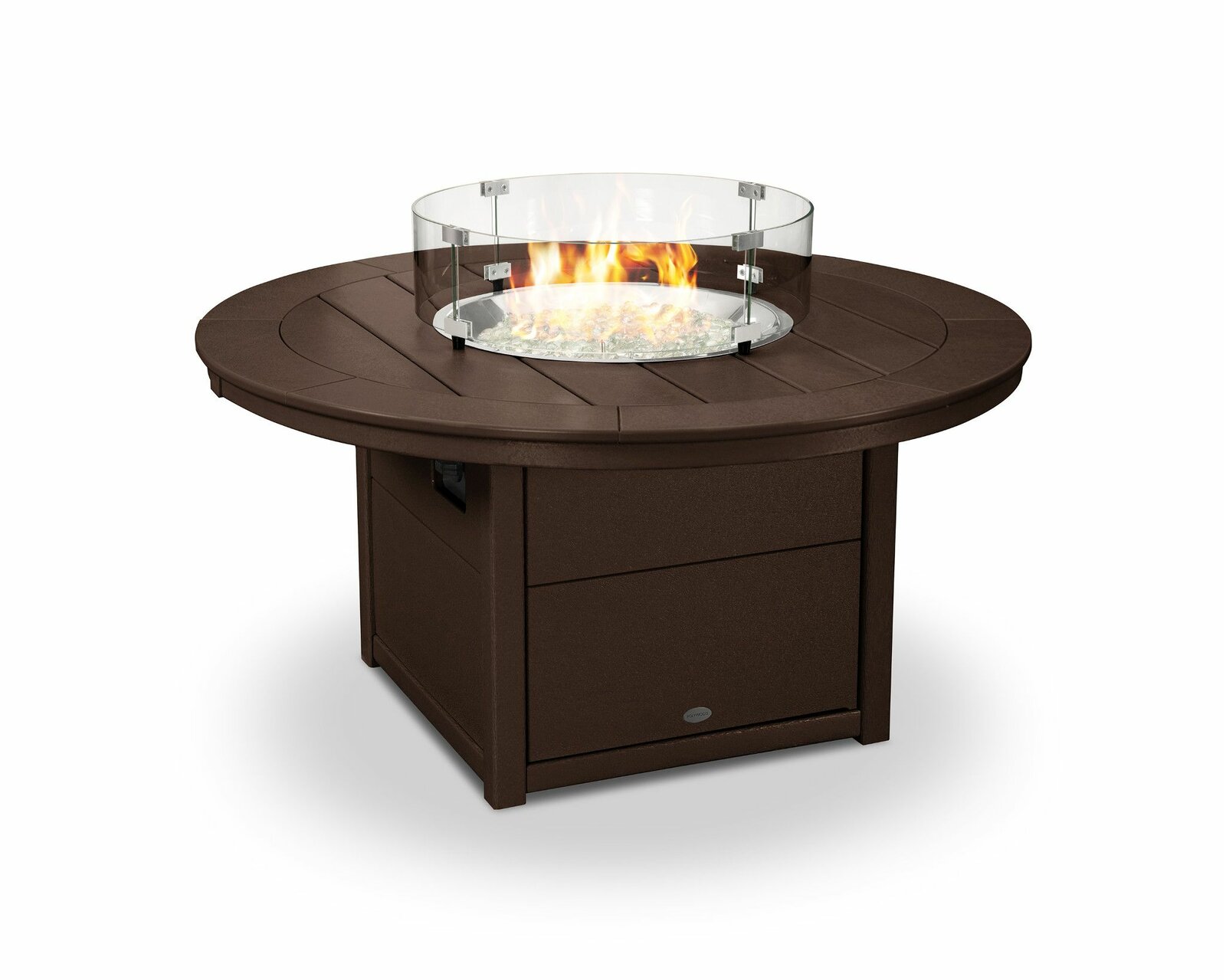 【Sports&Outdoors】23.75'' H x 48'' W Polyresin Outdoor Fire Pit Table