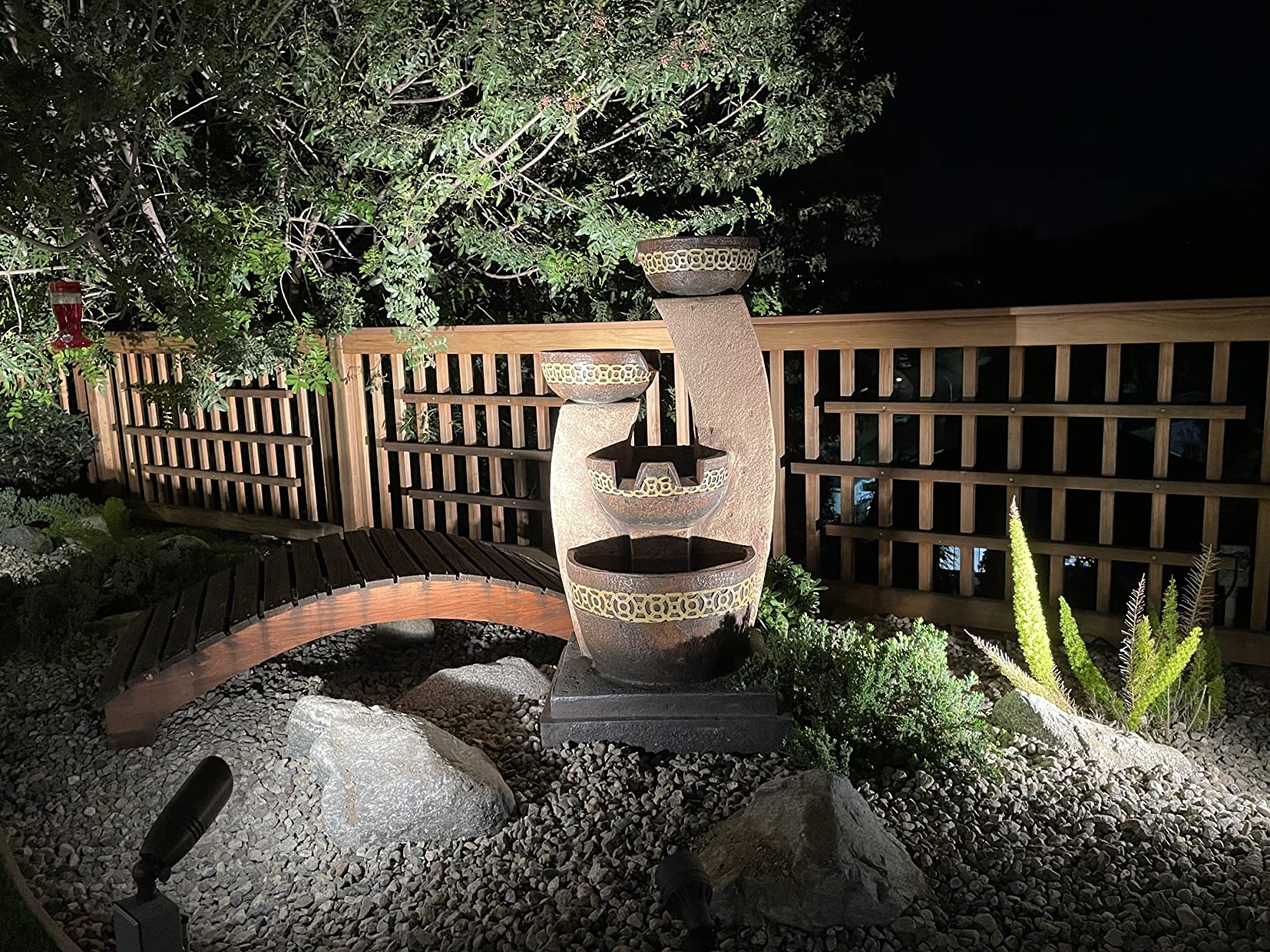 【Décor】Four Bowl Outdoor Floor Water Fountain 41