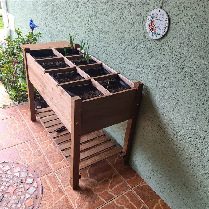 【Home&Garden】Fraser-James Wood Elevated Planter