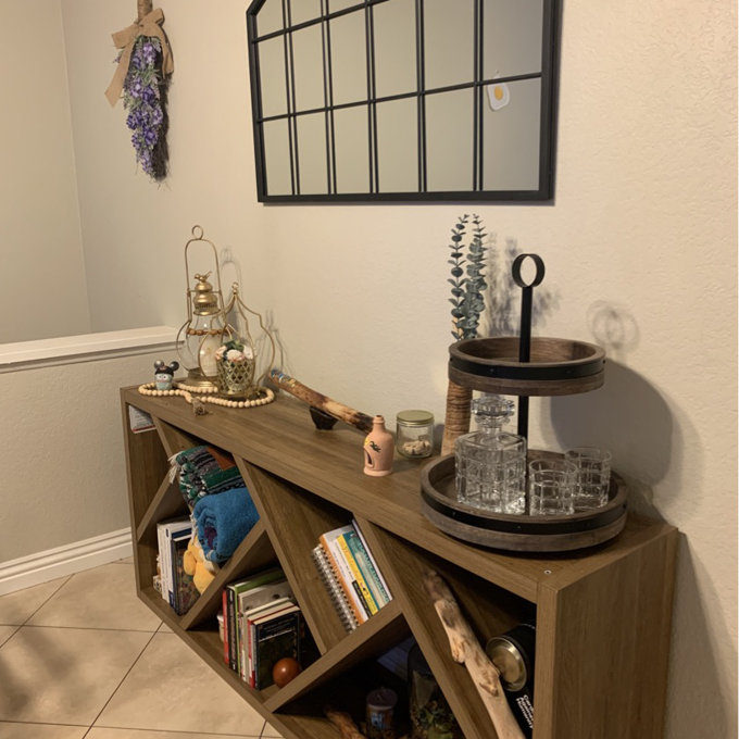 【Home Improvement】Kaxton Window Pane Metal Mirror