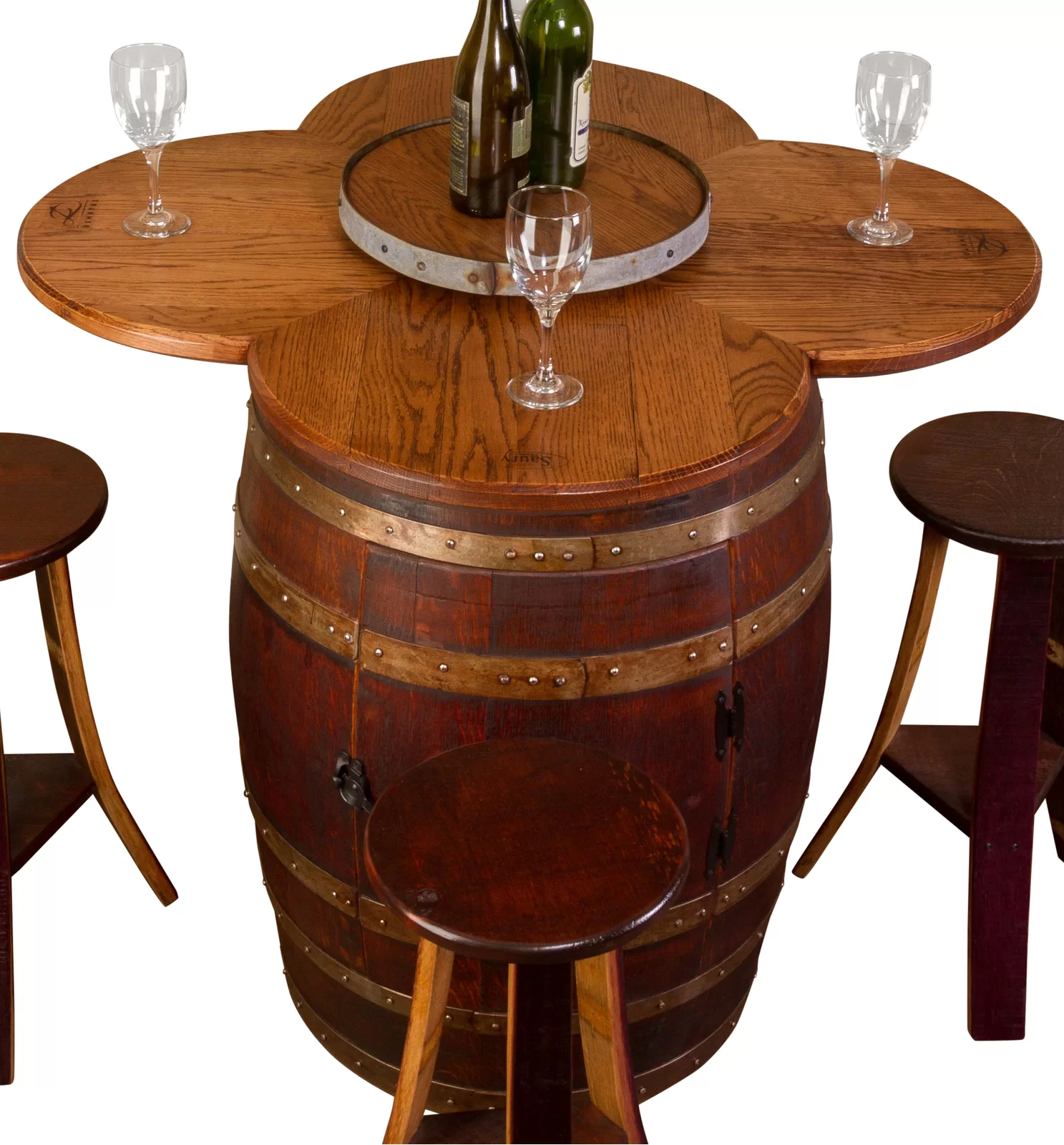 【Furniture】Uniontown 4 - Person Counter Height Solid Oak Dining Set