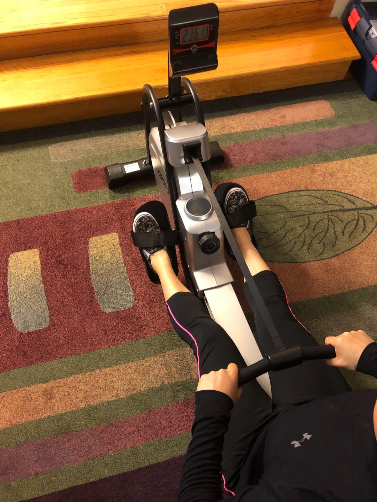 【Sports&Outdoors】Magnetic Rower Rowing Machine with LCD Display 300LB Weight Capacity Row Machine Exercise Rower