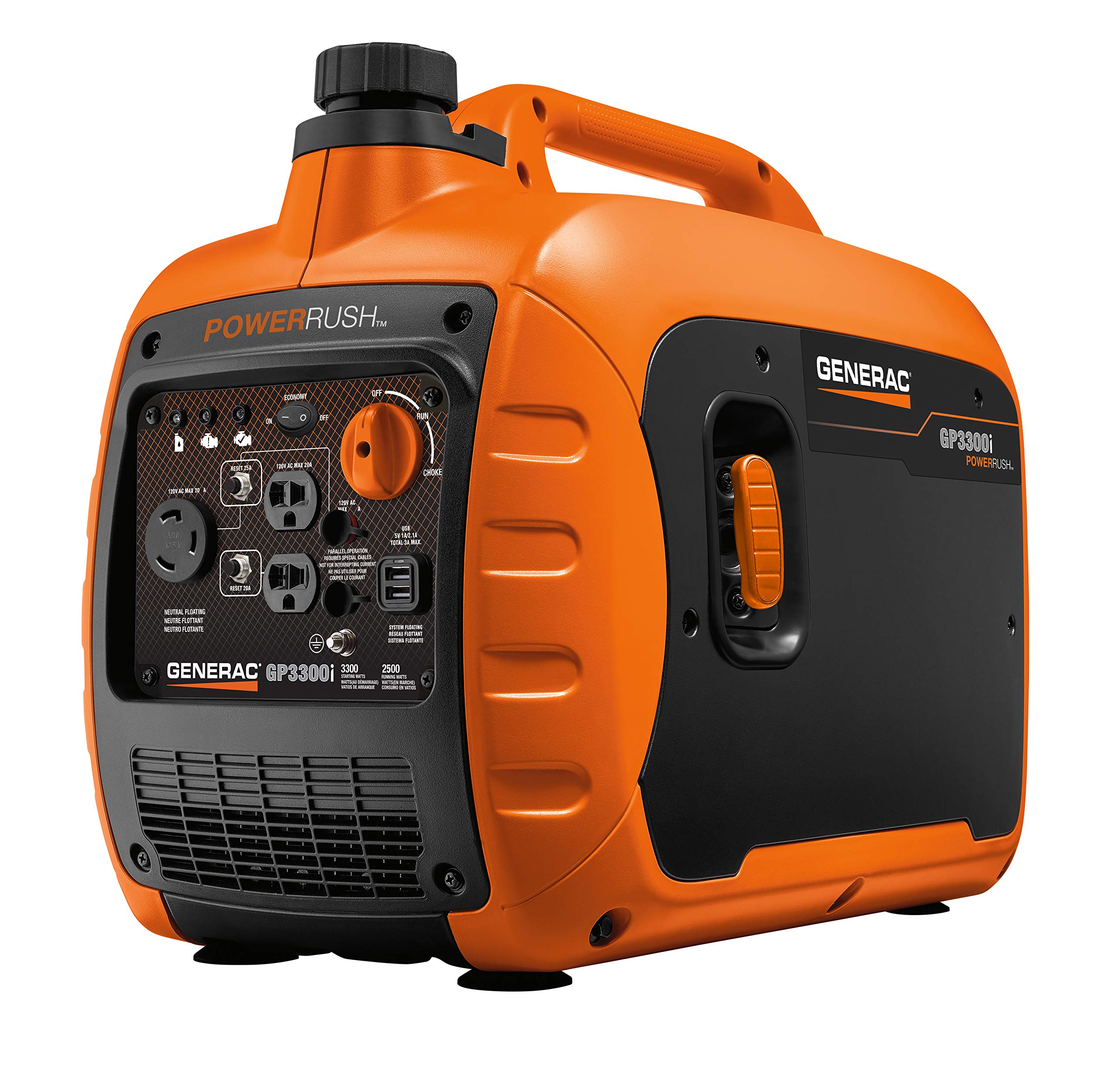 【Appliances】Generac 7127 IQ3500 3,500-Watt Gas-Powered Portable Generator, 50-State/CARB Compliant
