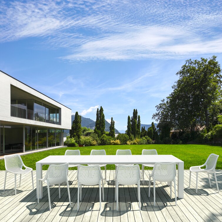 【Furniture】Asuna Rectangular 10 - Person Outdoor Dining Set