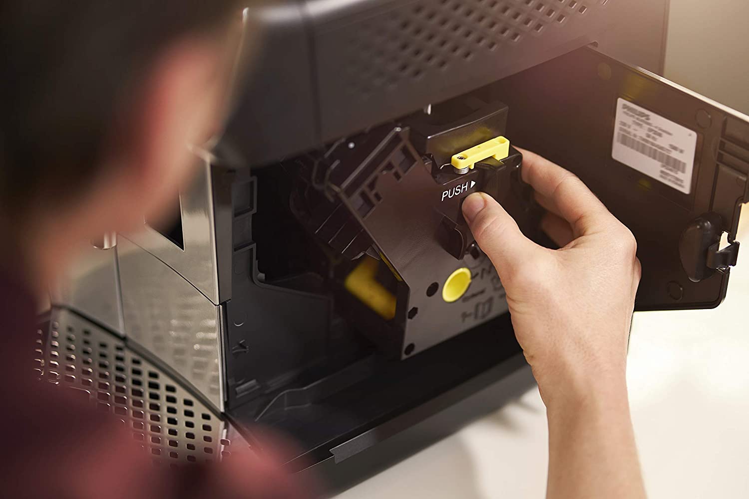 【Appliances】Fully Automatic Espresso Machine with Milk Frother, EP322144, Black