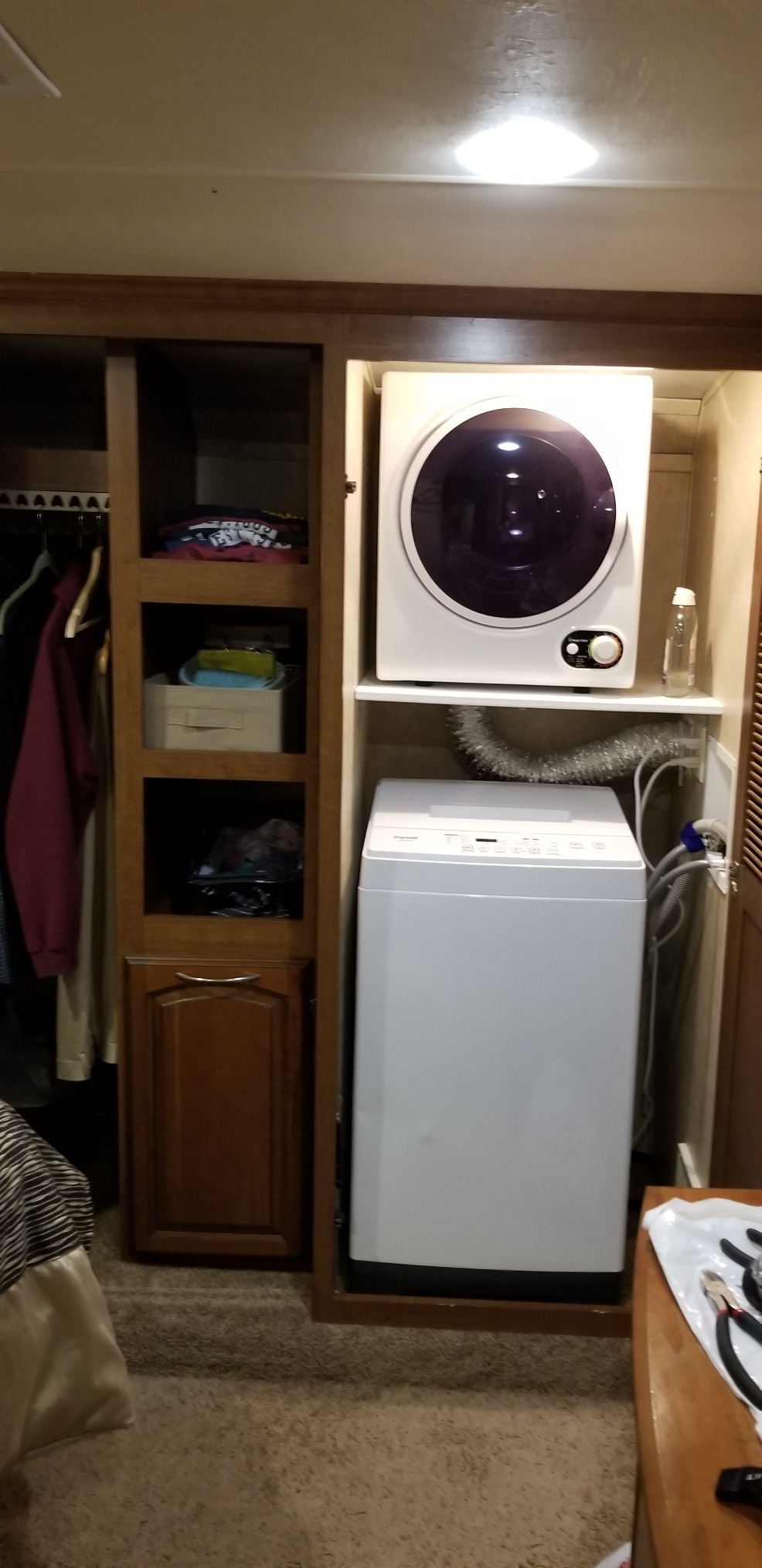 【Appliances】Magic Chef Compact Electric White MCSDRY15W 1.5 cu. ft. Laundry Dryer