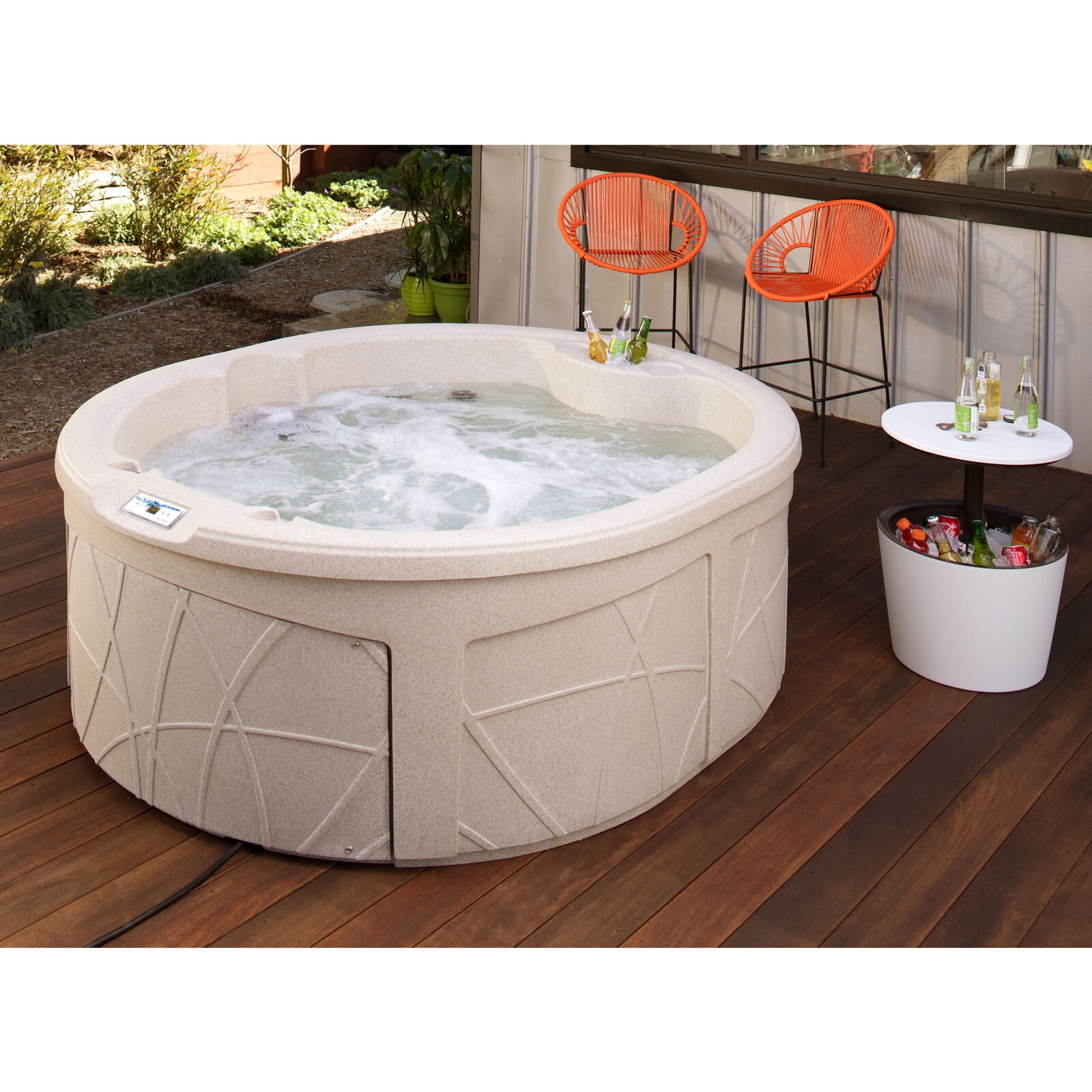 【Sports&Outdoors】Lifesmart Spas 4 - Person 13 - Jet Oval Plug And Play Hot Tub