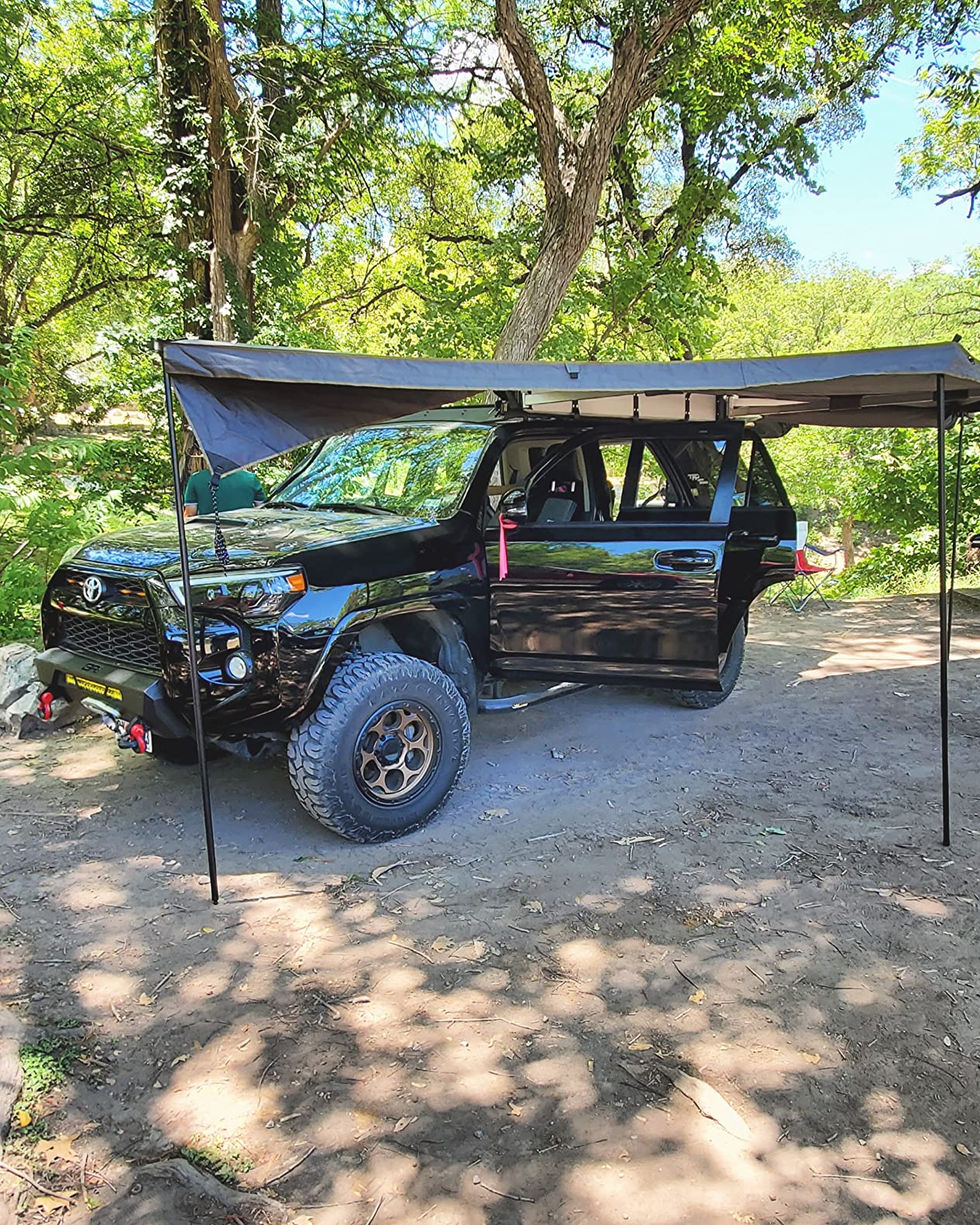 【Sports&Outdoors】Dark Gray with Black Travel Cover - Driverside