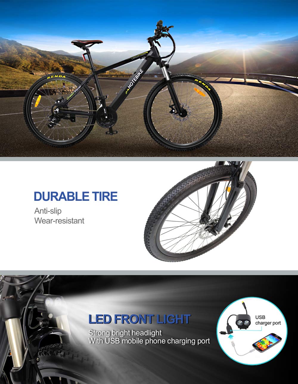 【Sports&Outdoors】Electric Bike 26