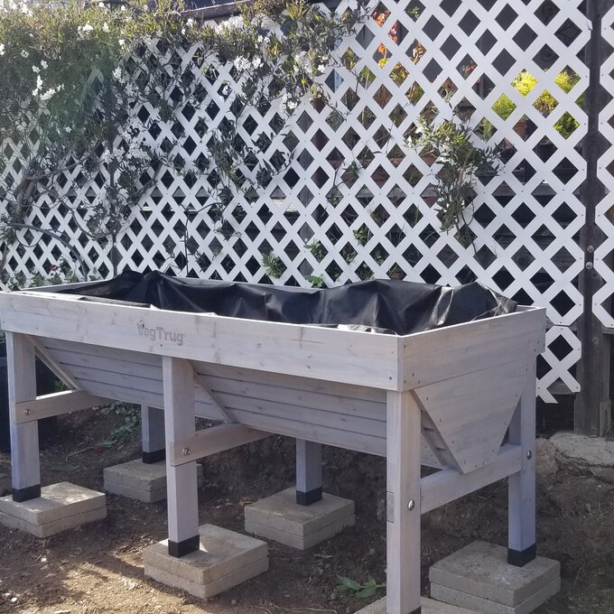 【Home&Garden】Wood Elevated Planter