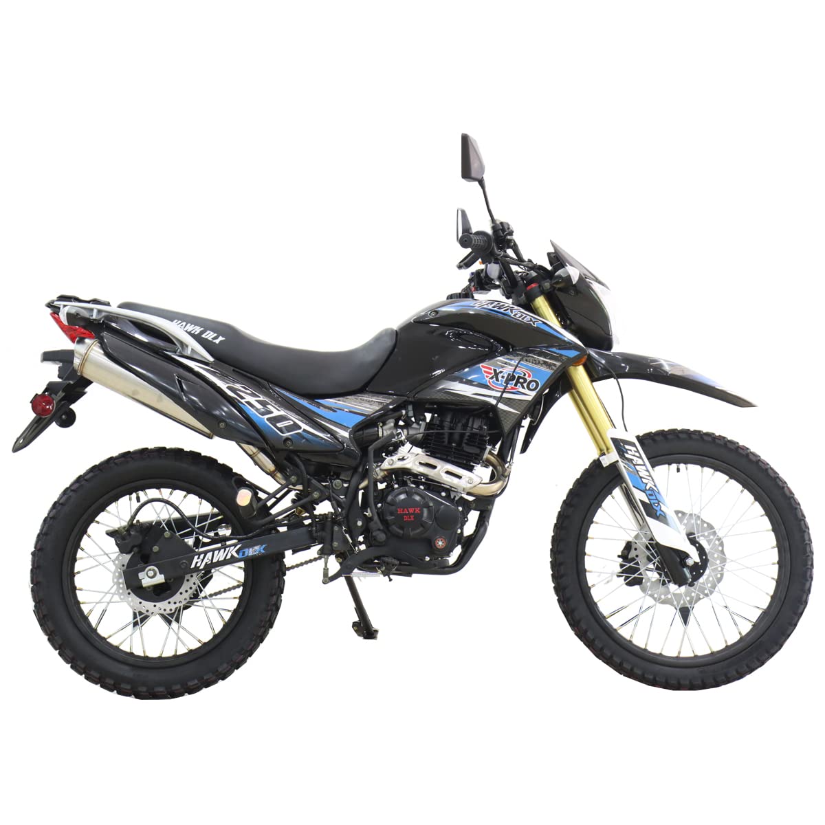 【Sports&Outdoors】X-PRO Hawk DLX 250 EFI Fuel Injection Hawk Deluxe Dirt Bike Street Bike Motorcycle