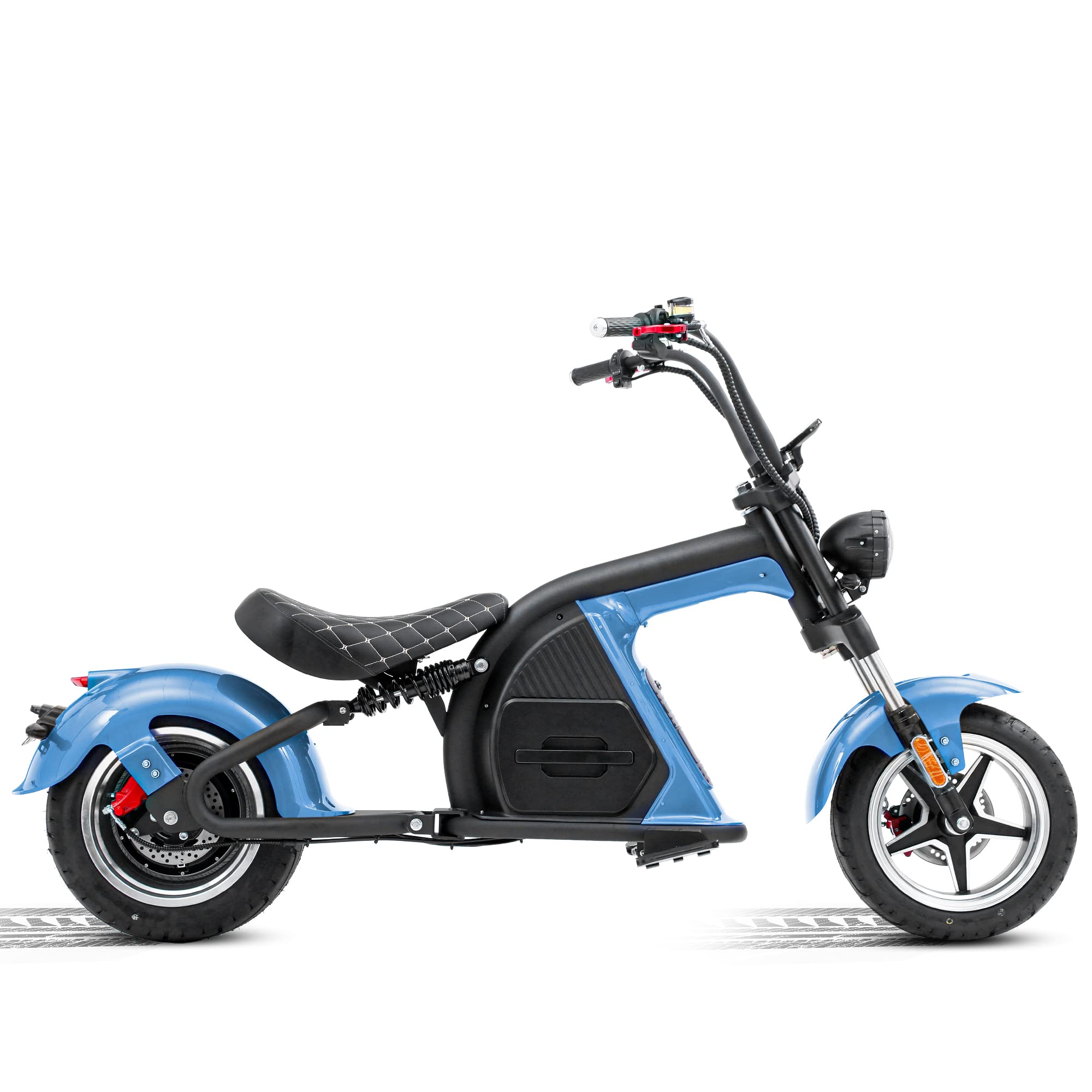 【Sports&Outdoors】Eahora M8 2000W 37MPH Electric Moped for Adults Street Legal, 60V 30Ah