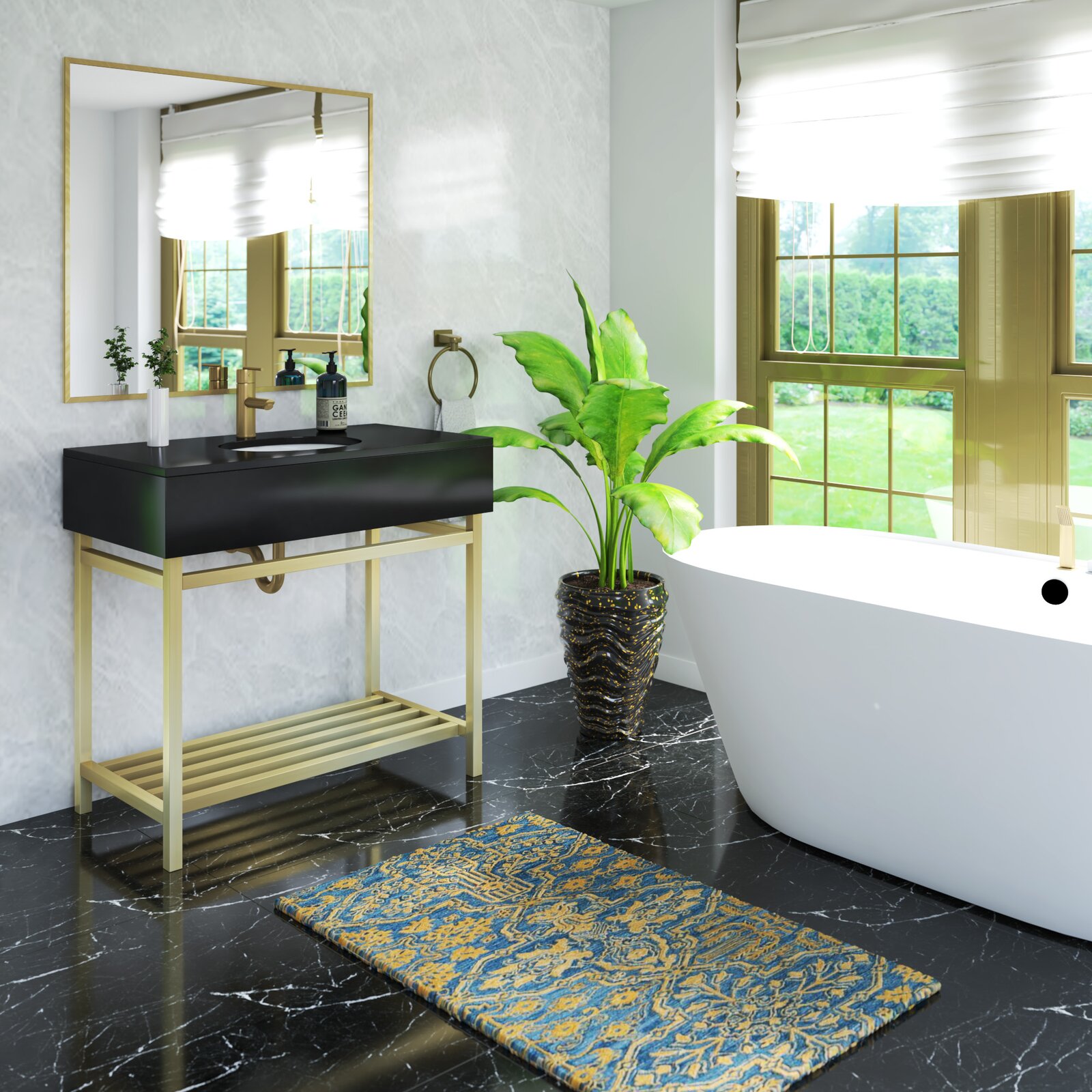 【Home Improvement】Whittier 36” Single Bathroom Vanity Set