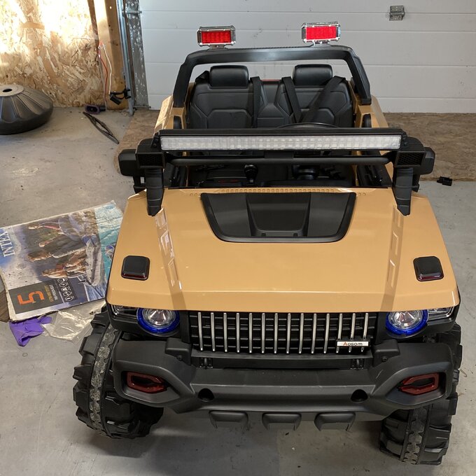 【Baby&Kids】2-Seater Electric Ride on Police Car SUV Truck Toy