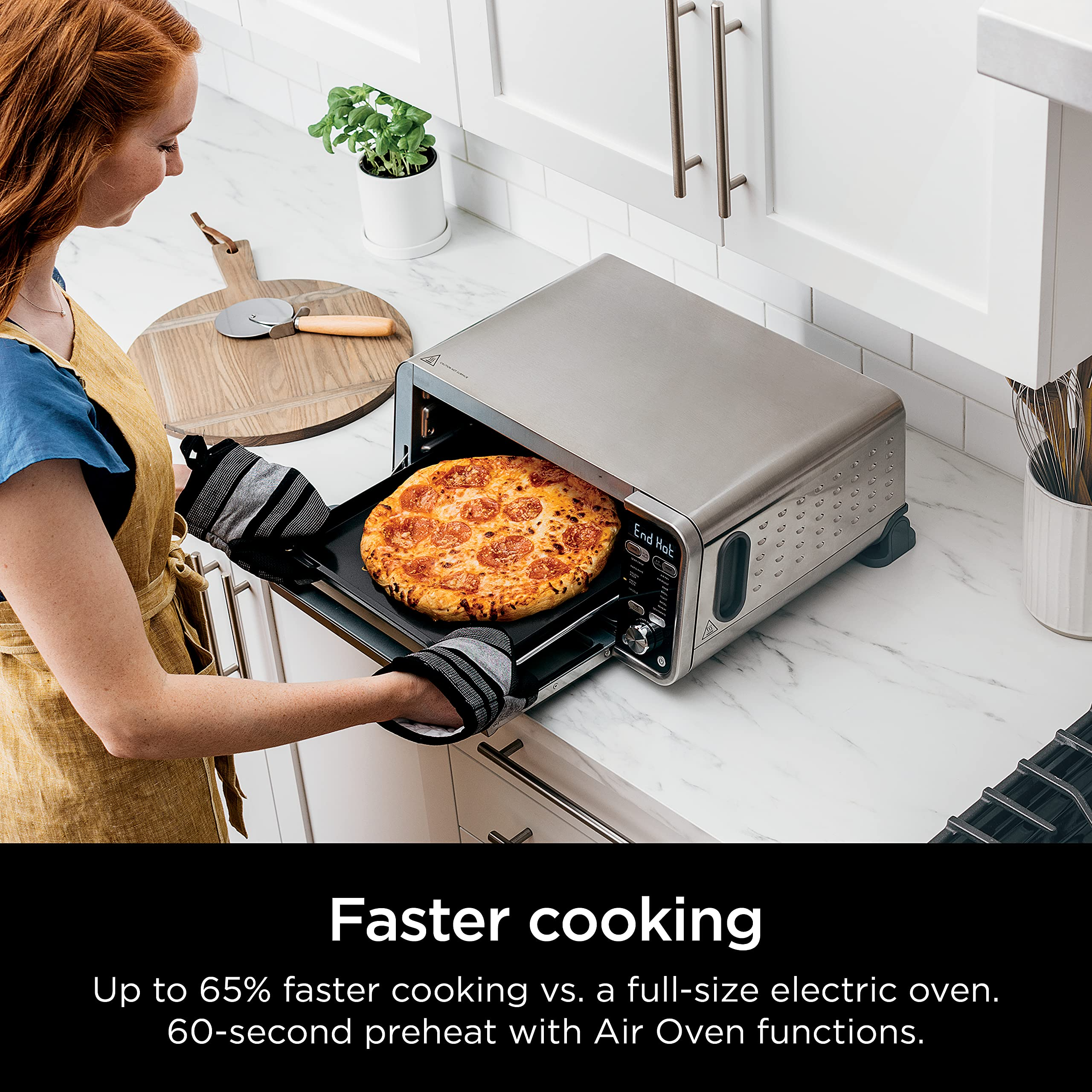 【Appliances】Ninja SP301 Dual Heat Air Fry Countertop 13-in-1 Oven with Extended Height, XL Capacity