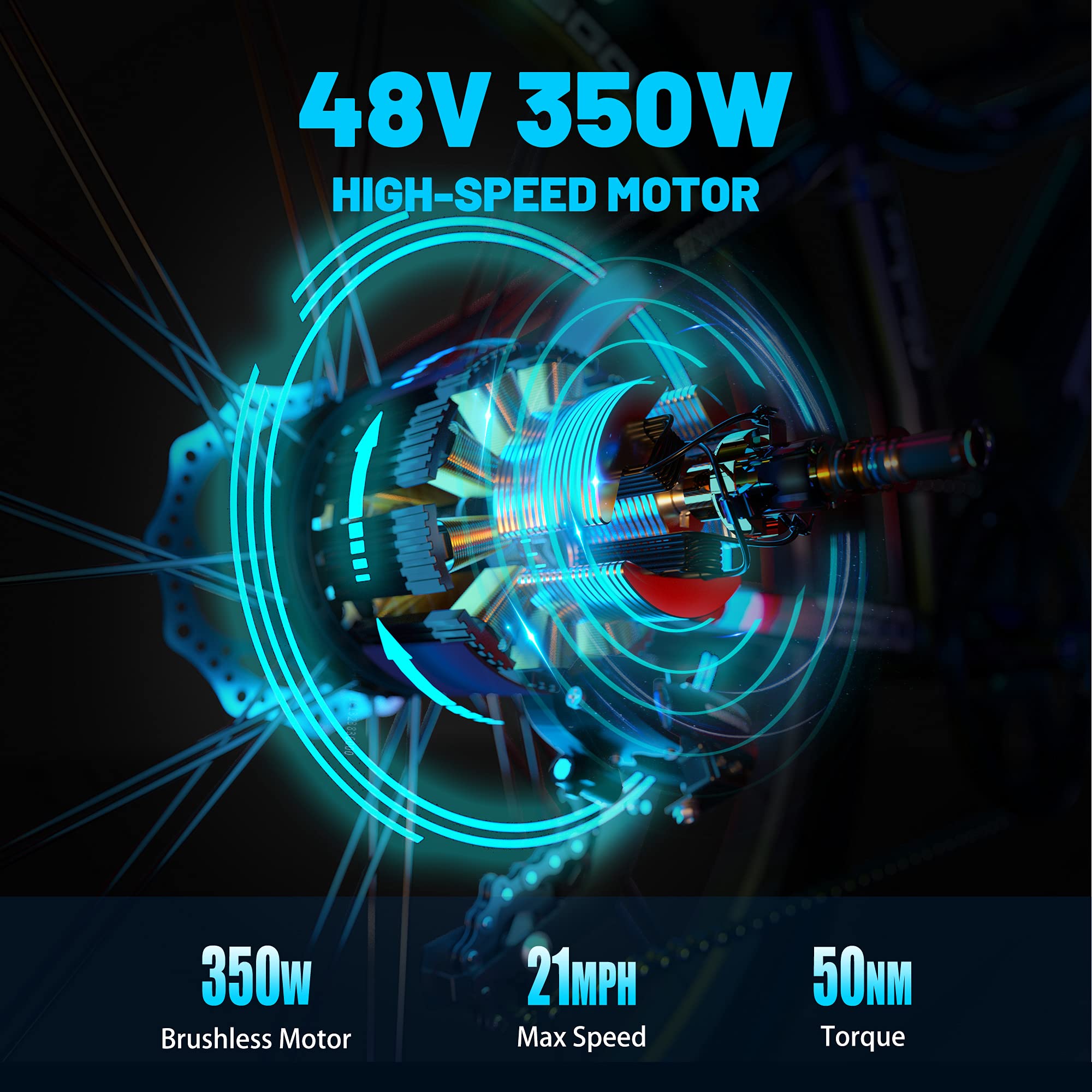 【Sports&Outdoors】Electric Bike for Adults Climber - 48V 12Ah Battery 26