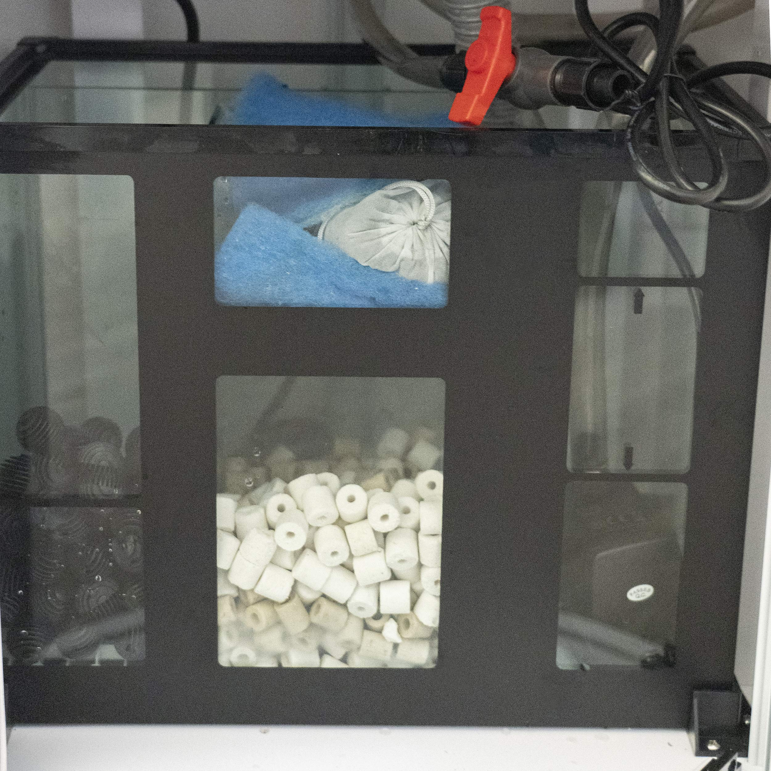 【Pet】Aqualic 360 Acrylic Aquarium Cylinder Fish Tank 70 Gallons w/ LED Light & Sump Tank