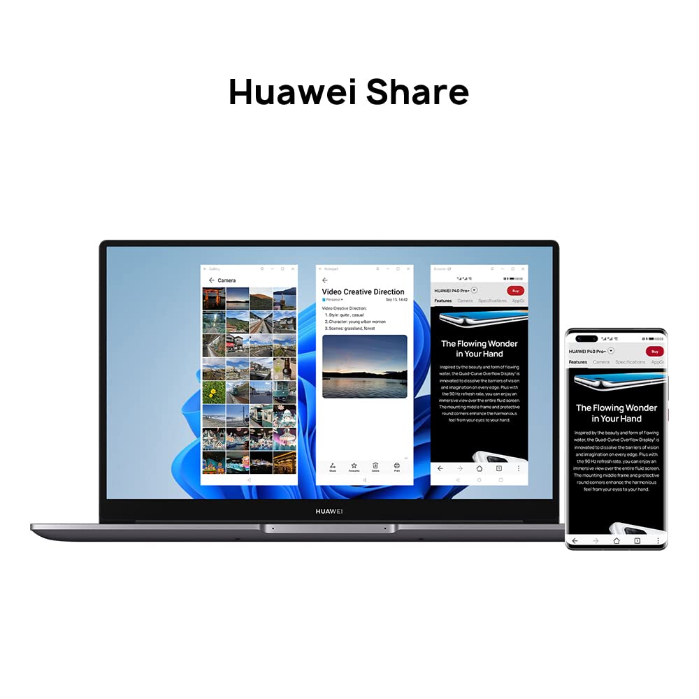 【Electronics】MateBook D 15 Laptop - Windows 11, 15.6'' 1080P Eye Comfort FullView Display, 8GB+512GB