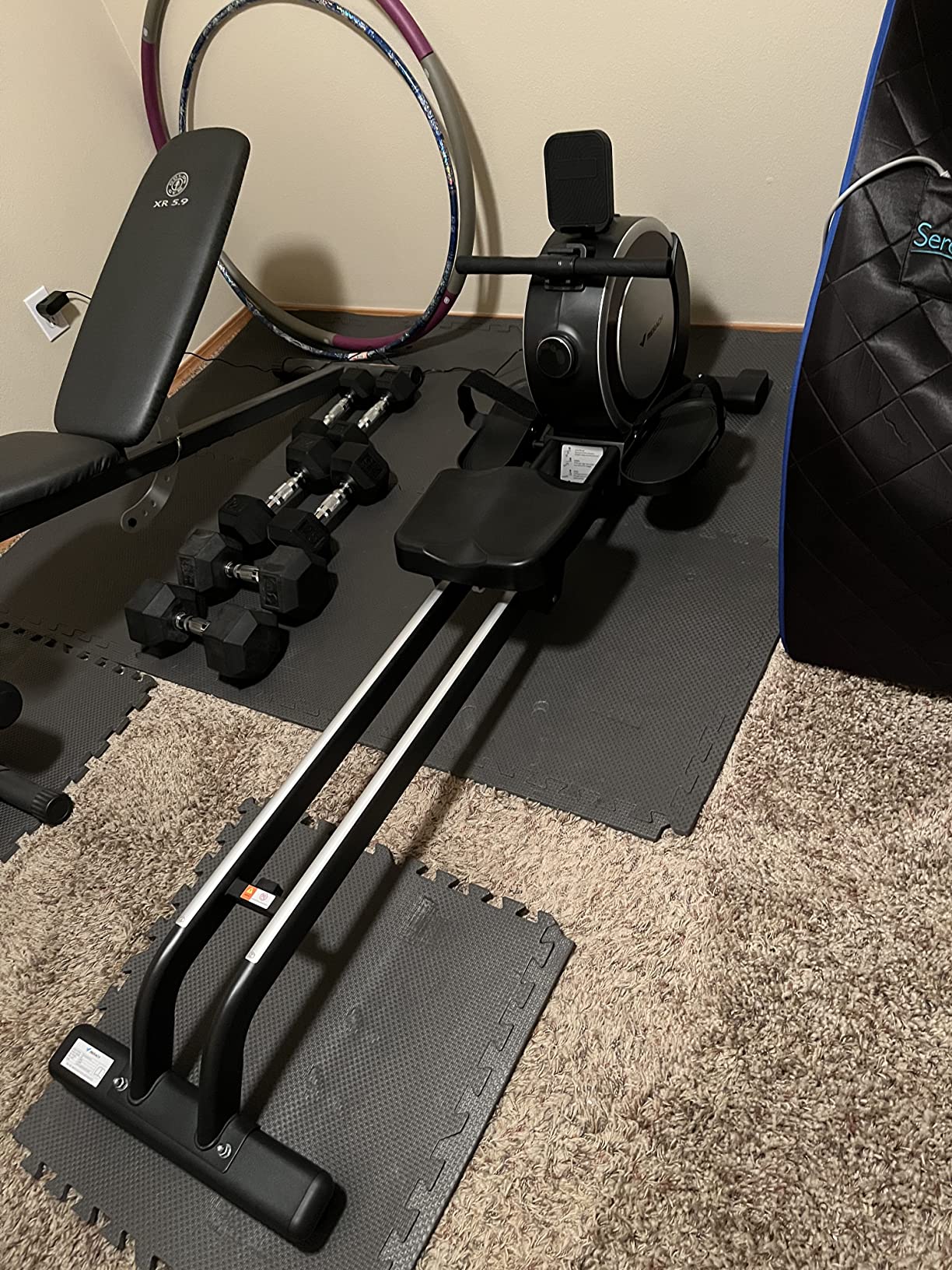 【Sports&Outdoors】Rowing Machine, MERACH Bluetooth Magnetic Rower Machine with Dual Slide Rail