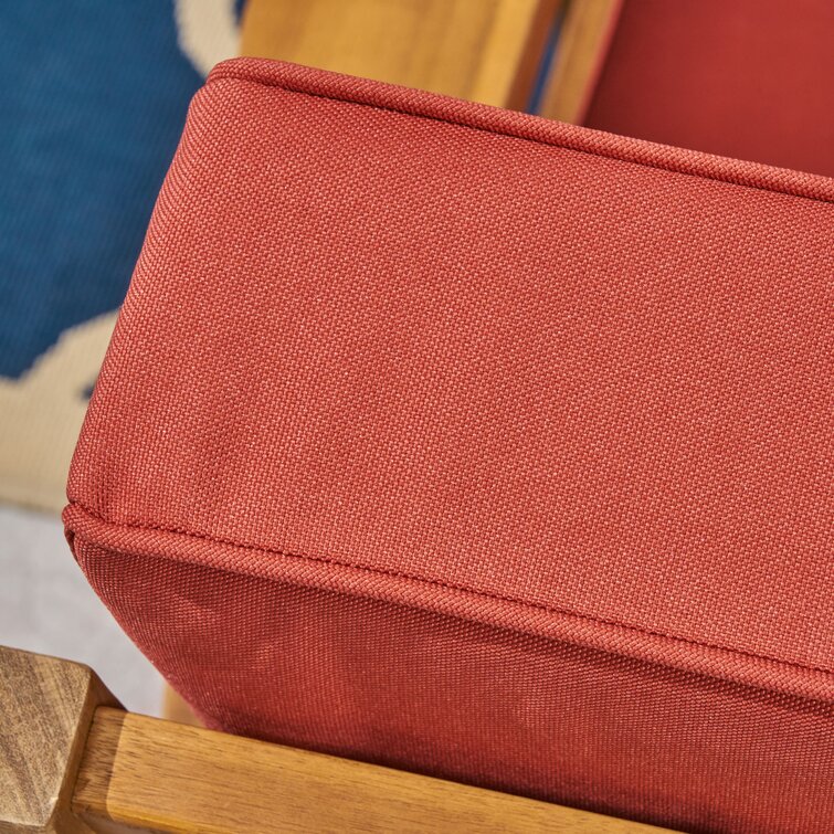 【Home&Garden】Bellevue Solid Wood 7 - Person Seating Group with Cushions