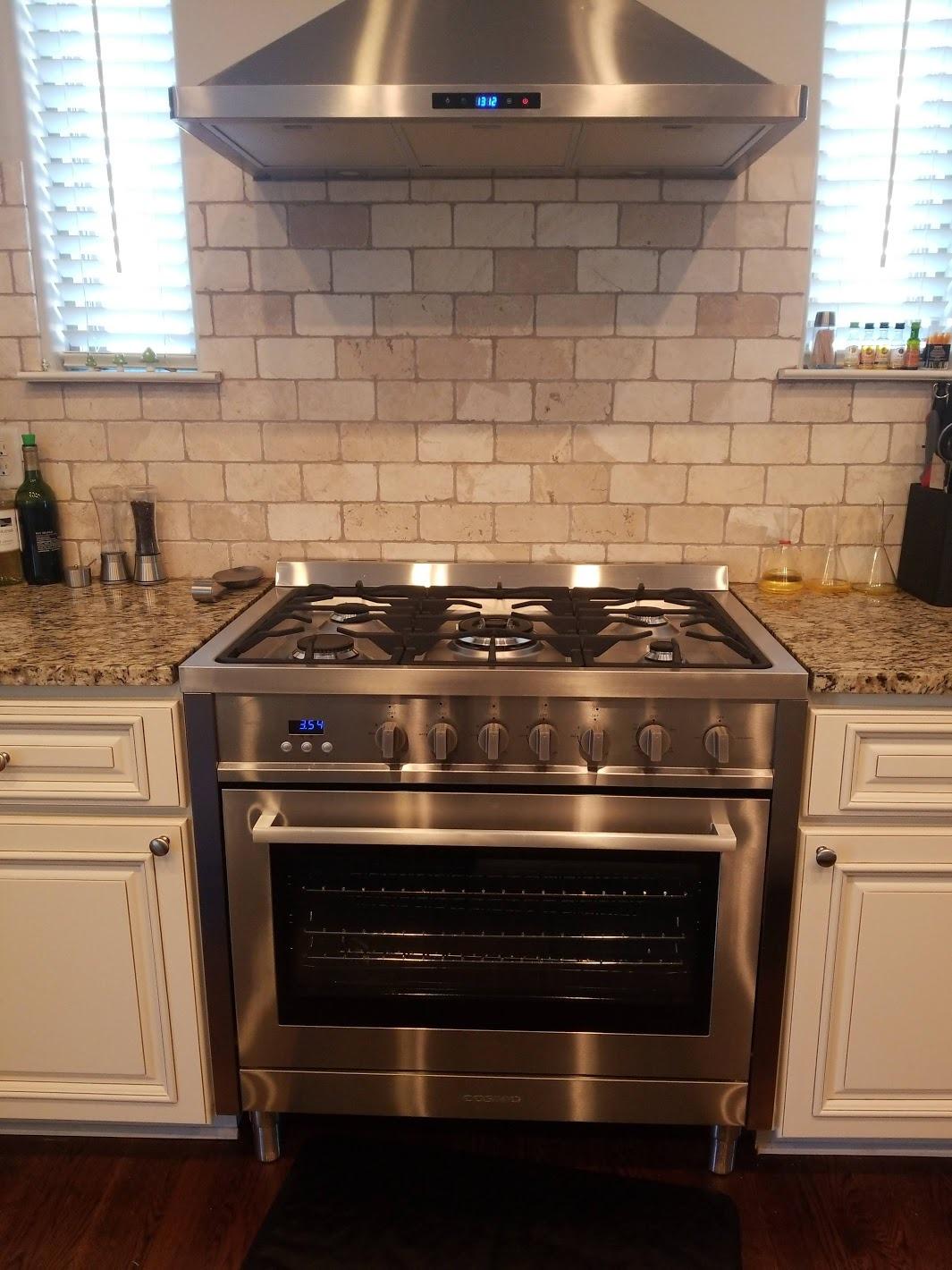 【Appliances】36 in. Gas Range with 5 Burner Cooktop, 3.8 cu. ft. Capacity Rapid Convection Oven with 5 Functions