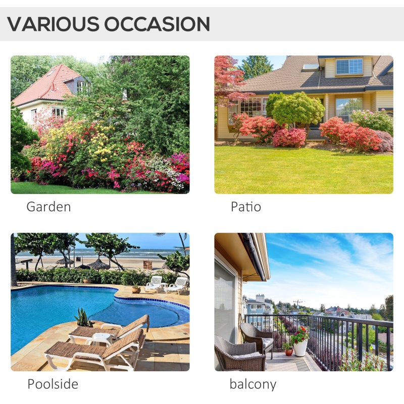 【Furniture】3 Pieces Patio PE Rattan Bistro Set Cushioned Armchair Sofa and Coffee Table Outdoor Furniture