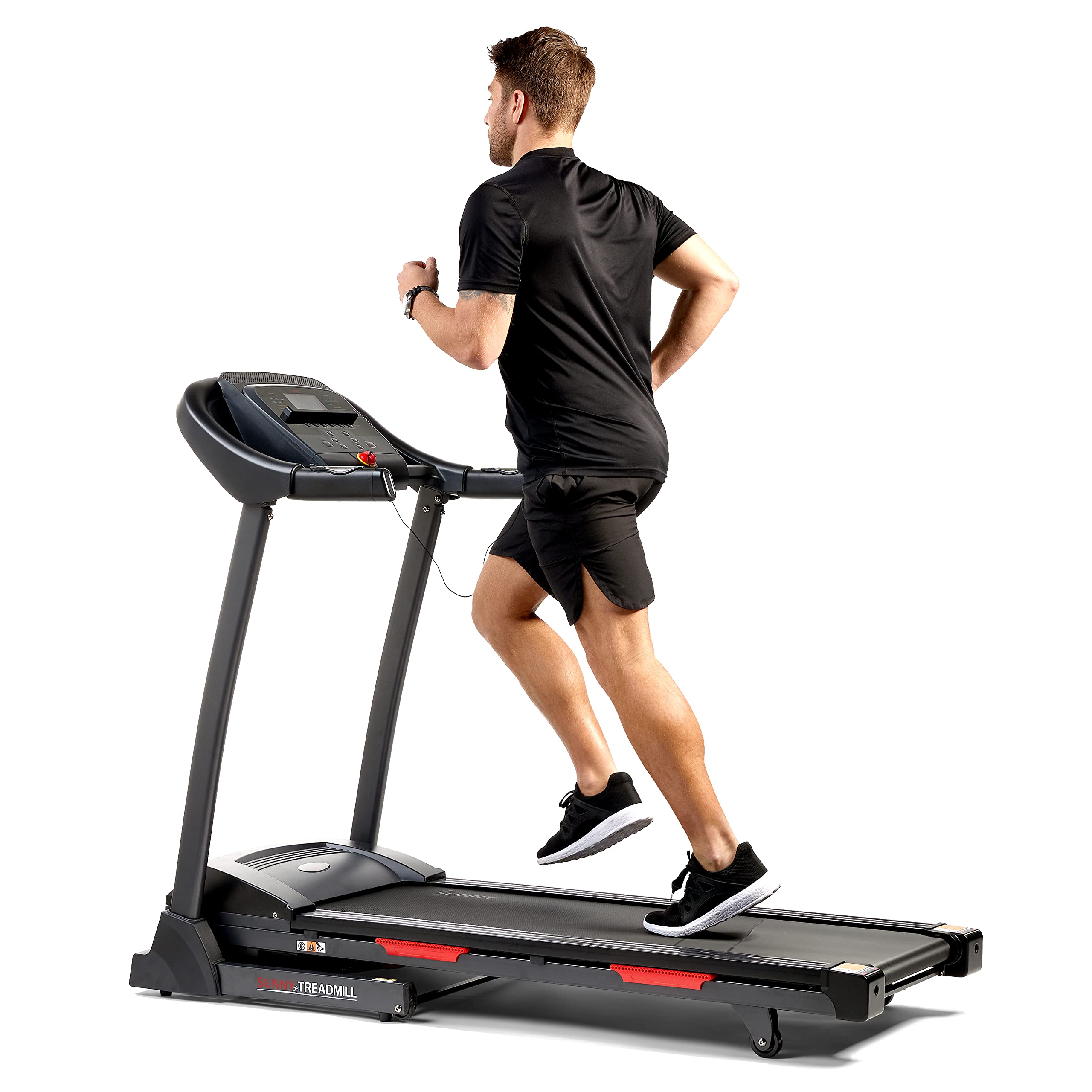 【Sports&Outdoors】Folding Incline Treadmill with Optional Exclusive SunnyFit App & Smart Bluetooth Connectivity