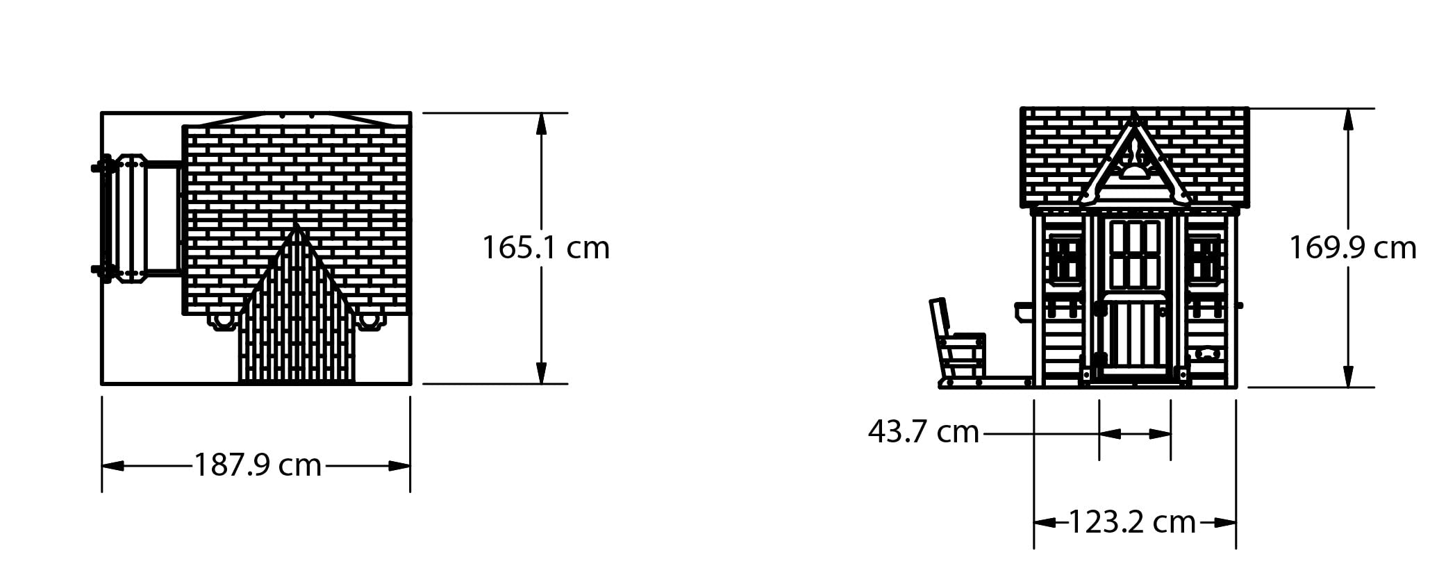 【Baby&Kids】Victorian Inn All Cedar Outdoor Wooden Playhouse