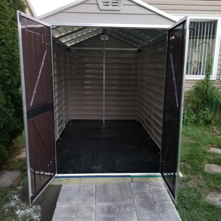 6 ft. Width X 10 feet. D plastic storage shed. 《NO8》