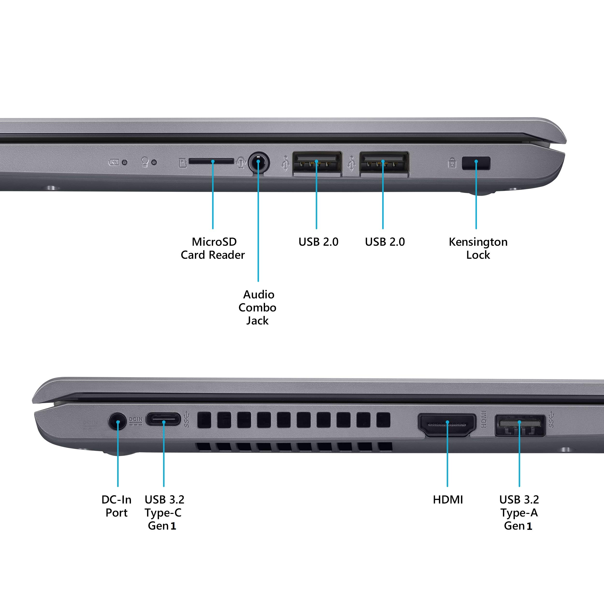 【Electronics】VivoBook 15 F515 Thin and Light Laptop, 15.6” HD Display, 4GB RAM, 128GB SSD