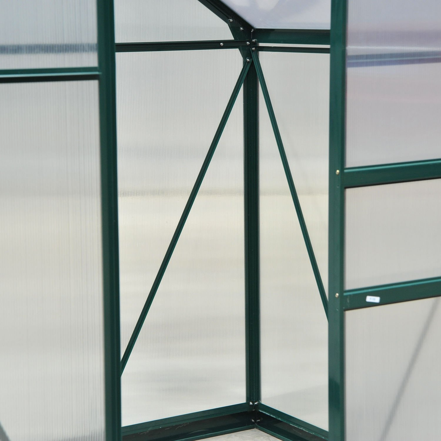 【Home&Garden】6'x4'x7' Polycarbonate Greenhouse Walk-in Plant Greenhouse for Backyard/Outdoor