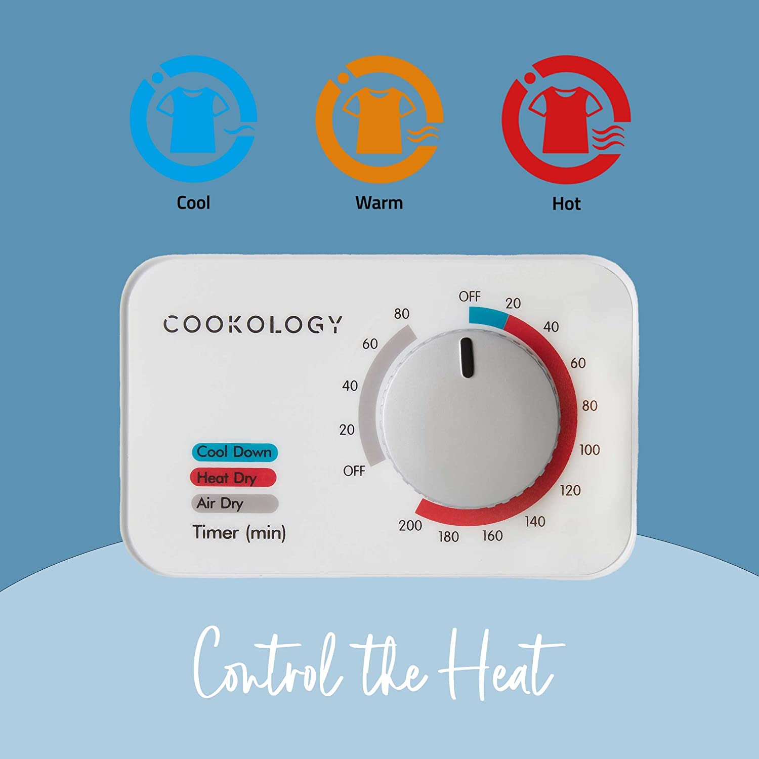 Cookology CMVD25WH Mini Vented Tumble Dryer 2.5kg