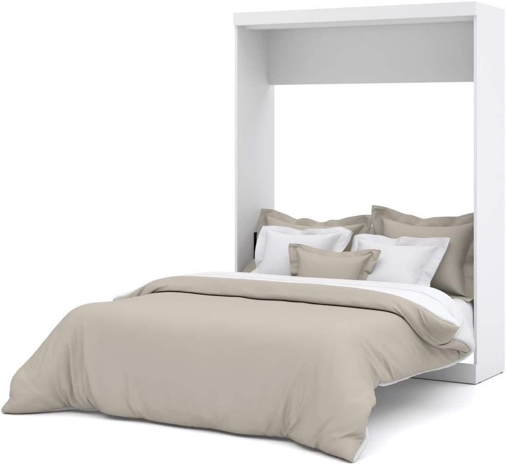 【Furniture】Nebula Queen Murphy Bed, 65-inch Space-Saving Wall Bed for Guest Room, Home Office, Home Gym