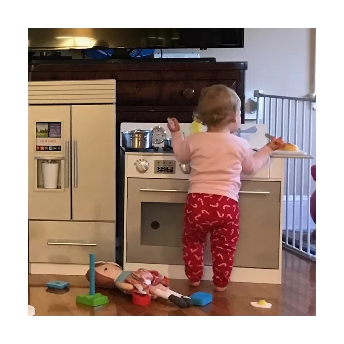 【Baby&Kids】Play Kitchen Toddler Pretend 2 pcs Play Set with Accessories & Ice Maker