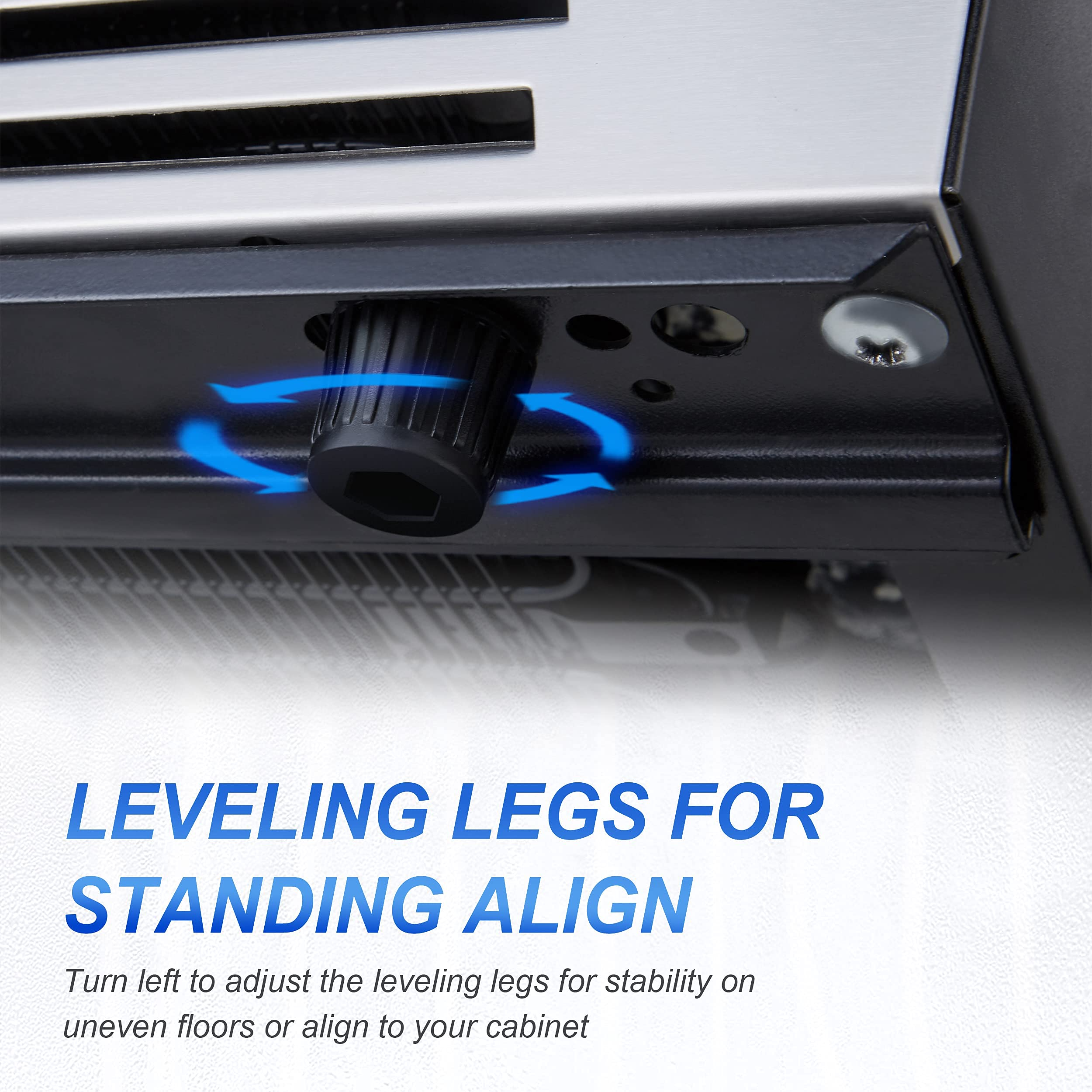 【Appliances】Phiestina 24 Inch Under Counter Wine Cooler - 46 Bottle Built-In Dual Zone Compressor Wine Refrigerator