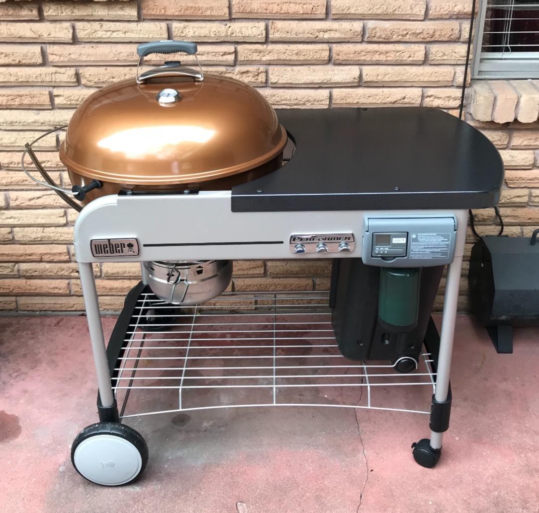 【Appliances】Weber Performer Deluxe Charcoal Grill, 22-Inch, Touch-N-Go Gas Ignition System