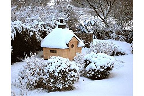 【Home&Garden】BBQ Grill Hut 6.5 Sqm - includes BBQ Room with Benches & Tile Roof